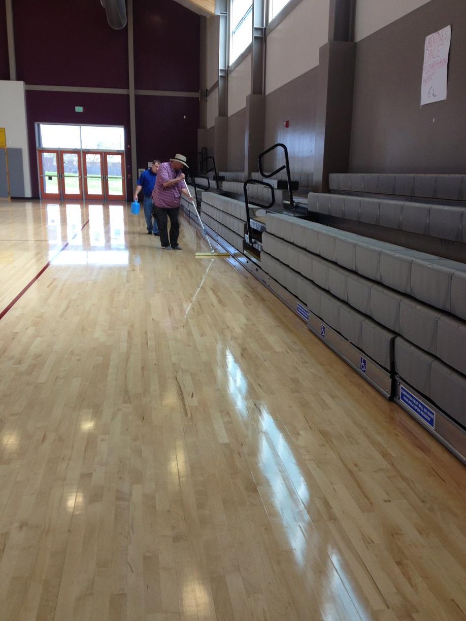 Gym floor service at Finished Floors in Orangevale, California