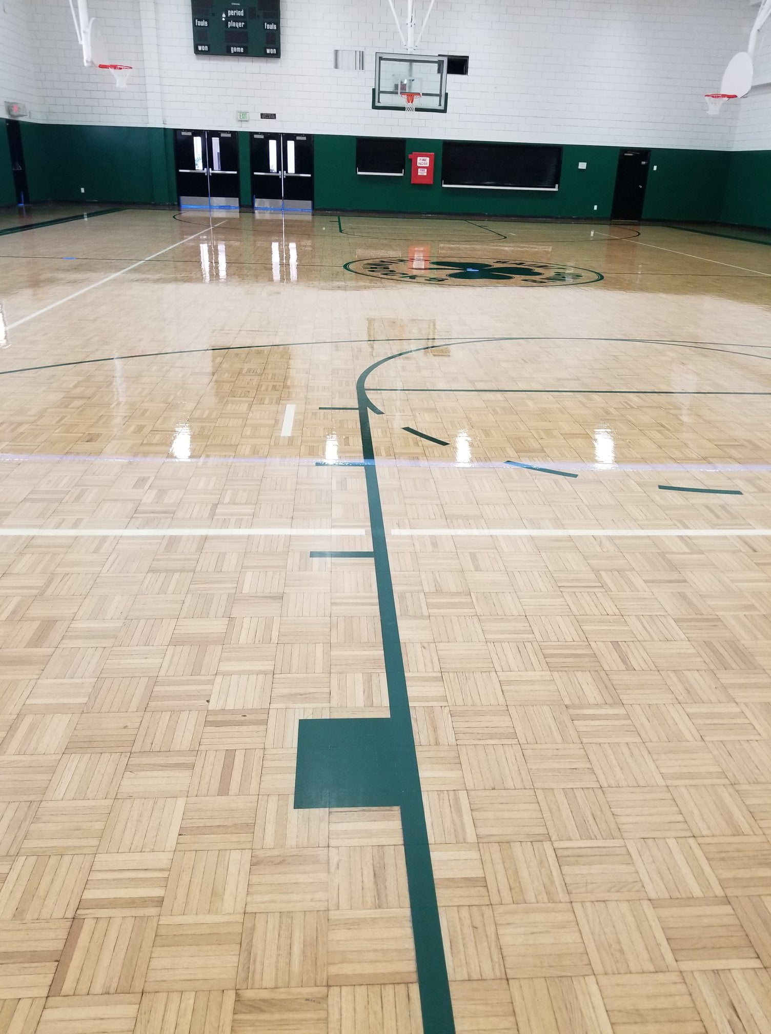 Gym floor service at Finished Floors in Orangevale, California